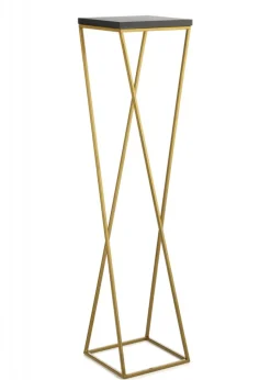 Kwietnik stojak 100 cm złoty metal