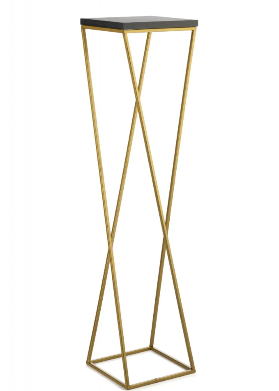 Kwietnik stojak 100 cm złoty metal