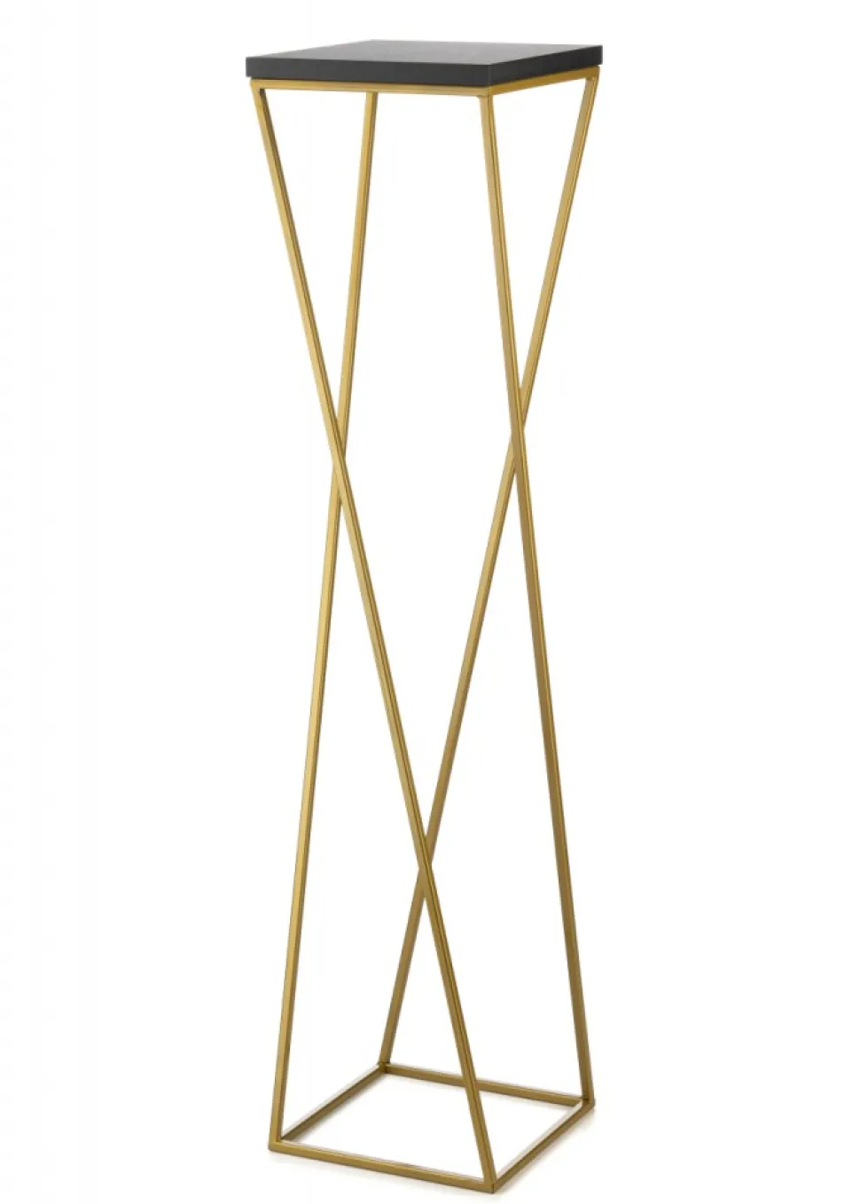 Kwietnik stojak 100 cm złoty metal