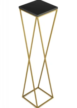 Kwietnik stojak 100 cm złoty metal
