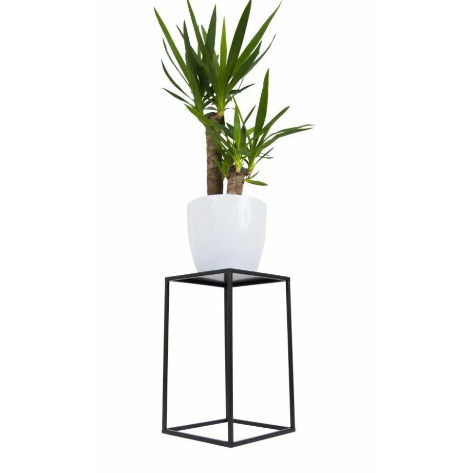 Kwietnik stojak na kwiaty 40 cm czarny LOFT