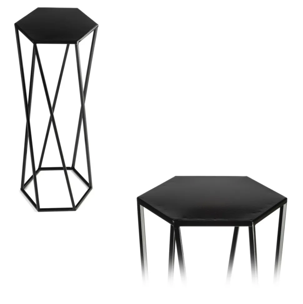 Kwietnik stojak na rośliny czarny 70 cm LOFT