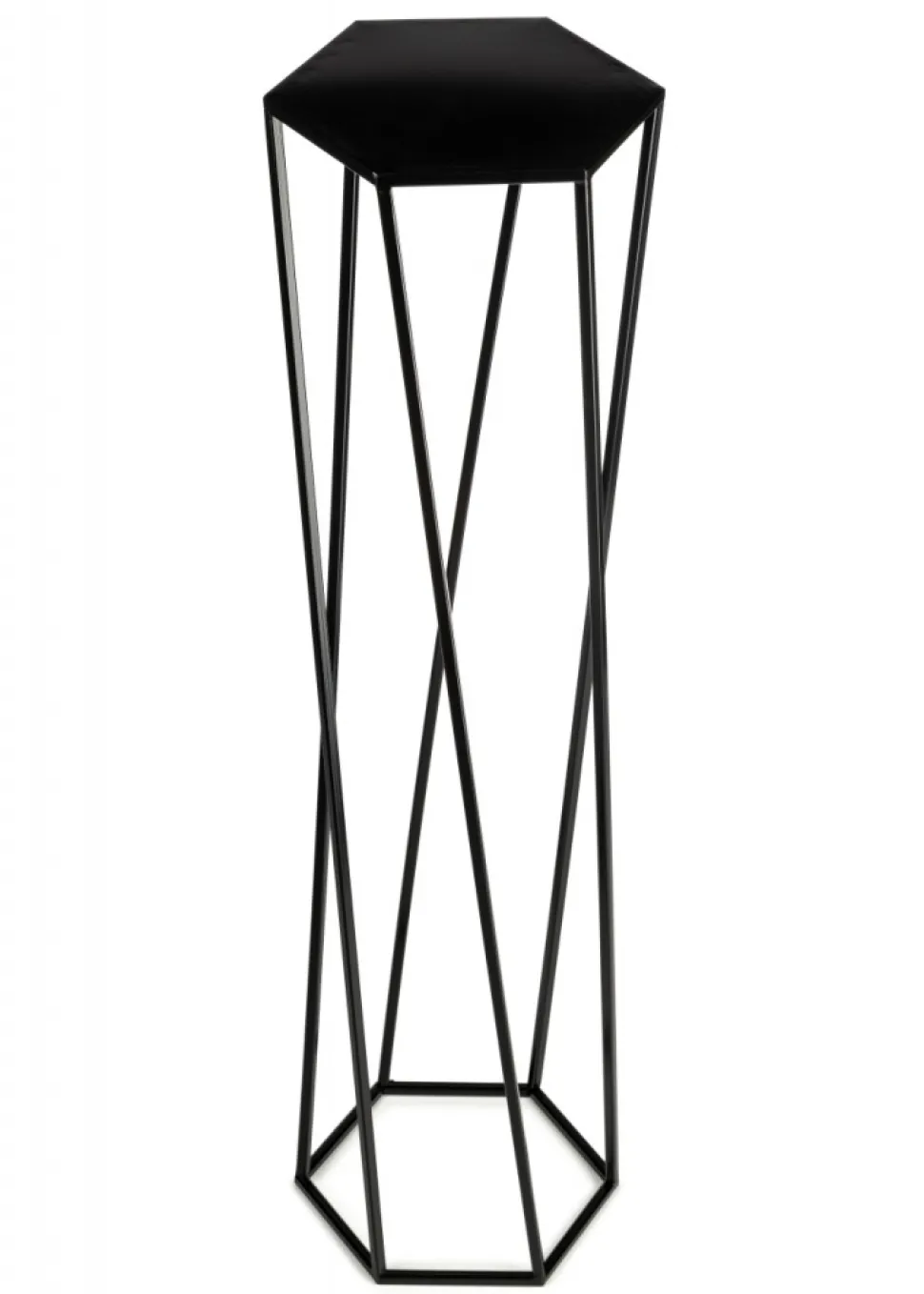 Kwietnik stojak na rośliny czarny 100 cm LOFT