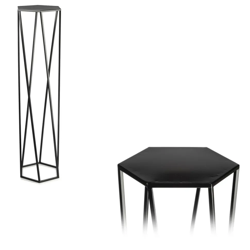 Kwietnik stojak na rośliny czarny 100 cm LOFT