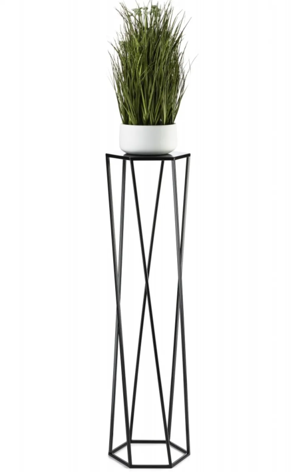 Kwietnik stojak na rośliny czarny 100 cm LOFT