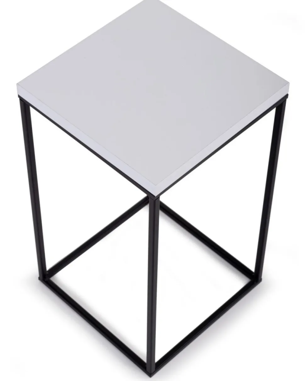 Kwietnik stojący 40 cm BasicLoft biały