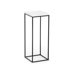 Kwietnik stojący 80 cm BasicLoft biały