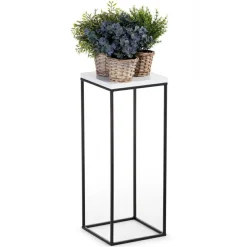 Kwietnik stojący 80 cm BasicLoft biały