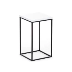 Kwietnik stojący 80 cm BasicLoft biały