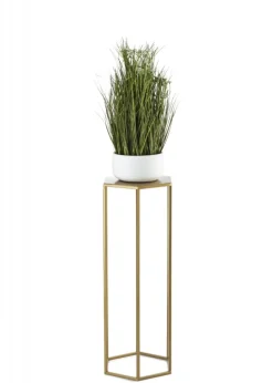 Kwietnik stojący 70 cm na kwiaty złoty GLAM