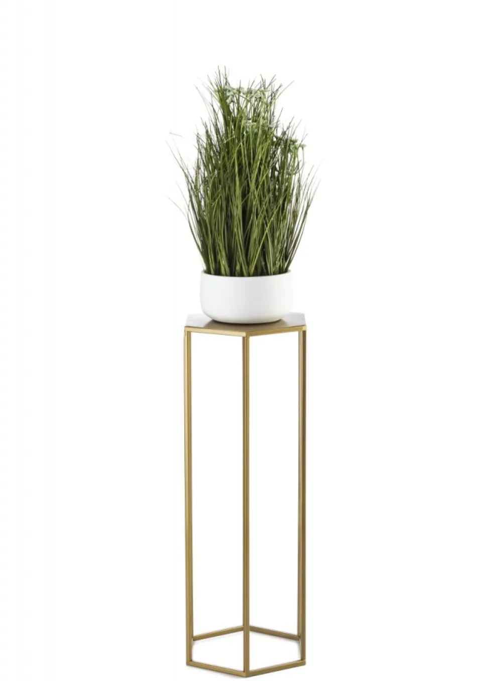 Kwietnik stojący 70 cm na kwiaty złoty GLAM