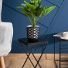 Kwietnik stojący 40 cm z blatem MDF LOFT metalowy