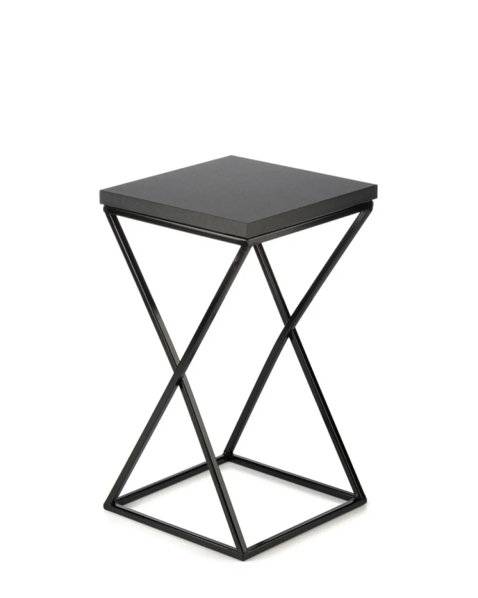 Kwietnik stojący 40 cm z blatem MDF LOFT metalowy