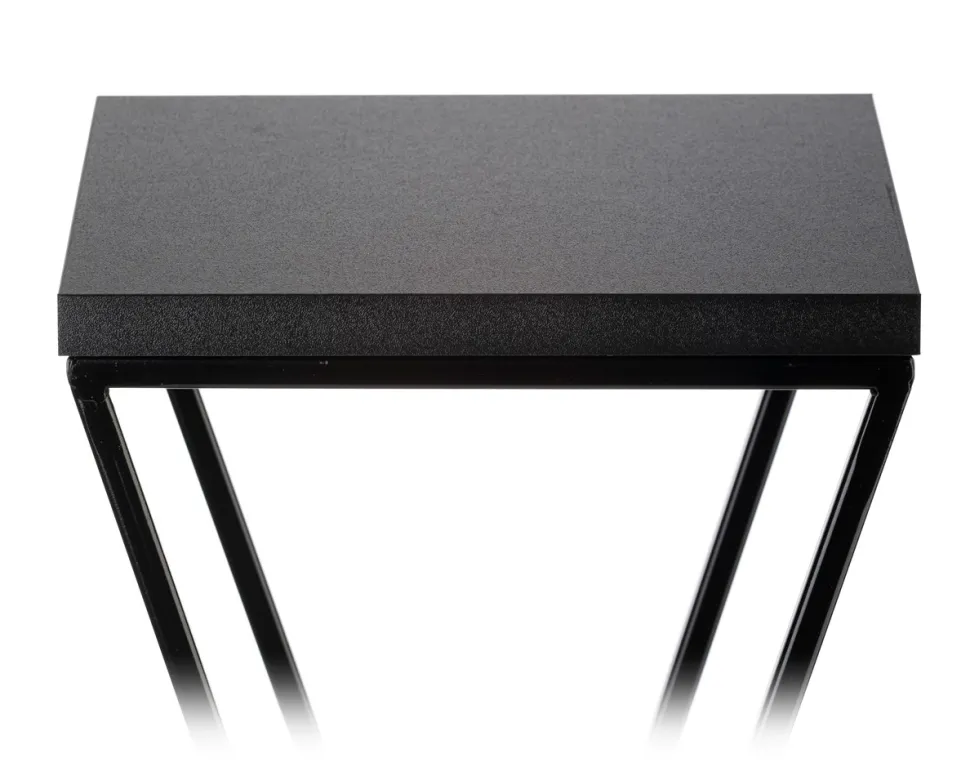 Kwietnik stojący 40 cm z blatem MDF LOFT metalowy