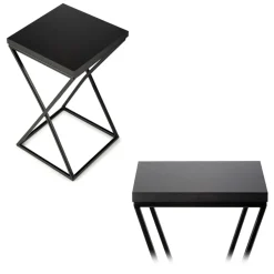Kwietnik stojący 40 cm z blatem MDF LOFT metalowy