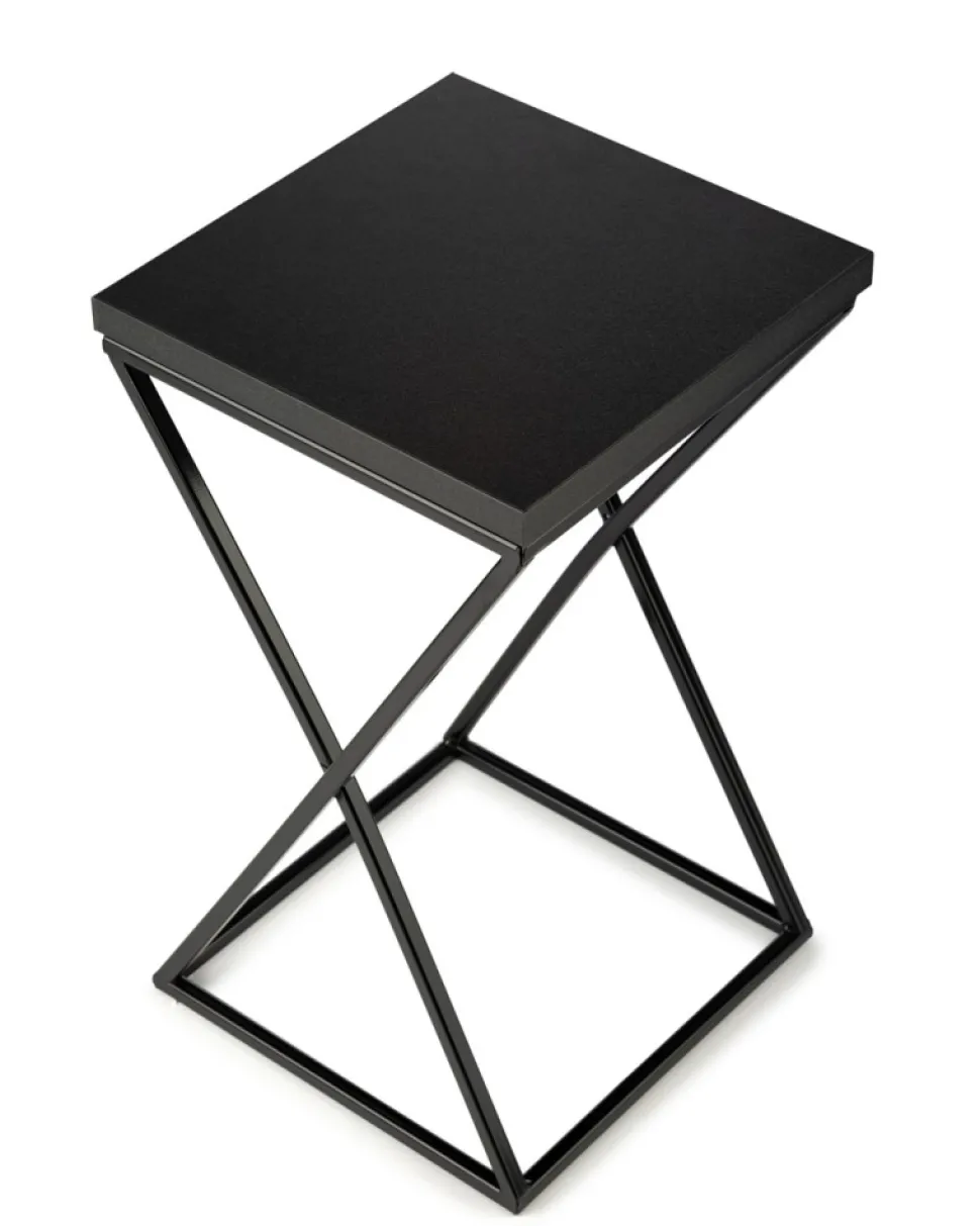 Kwietnik stojący 40 cm z blatem MDF LOFT metalowy