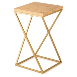 Kwietnik stojący 40cm blat Lancelot LOFT złoty