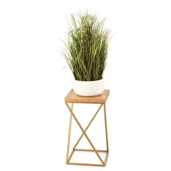 Kwietnik stojący 40cm blat Lancelot LOFT złoty