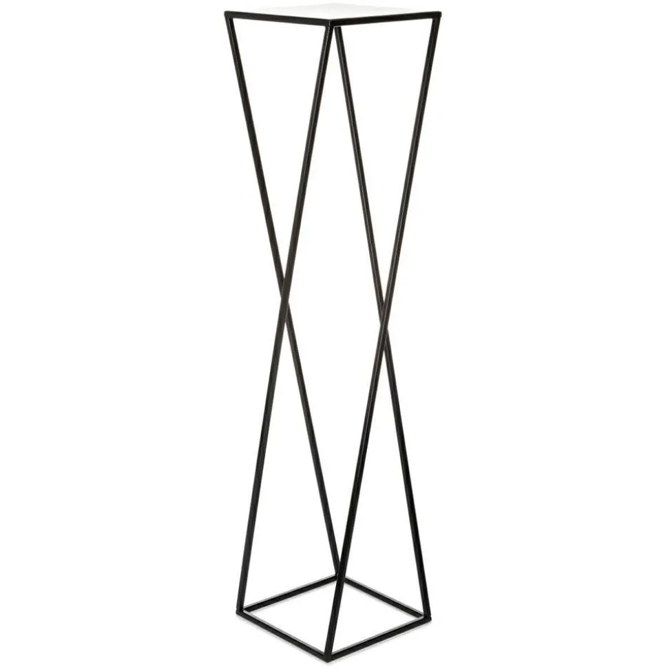 Kwietnik stojący czarny 100 cm LOFTOWY metalowy