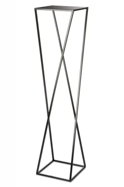 Kwietnik stojący czarny 100 cm LOFTOWY metalowy