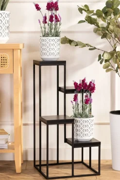 Kwietnik stojący KASKADA czarny LOFT