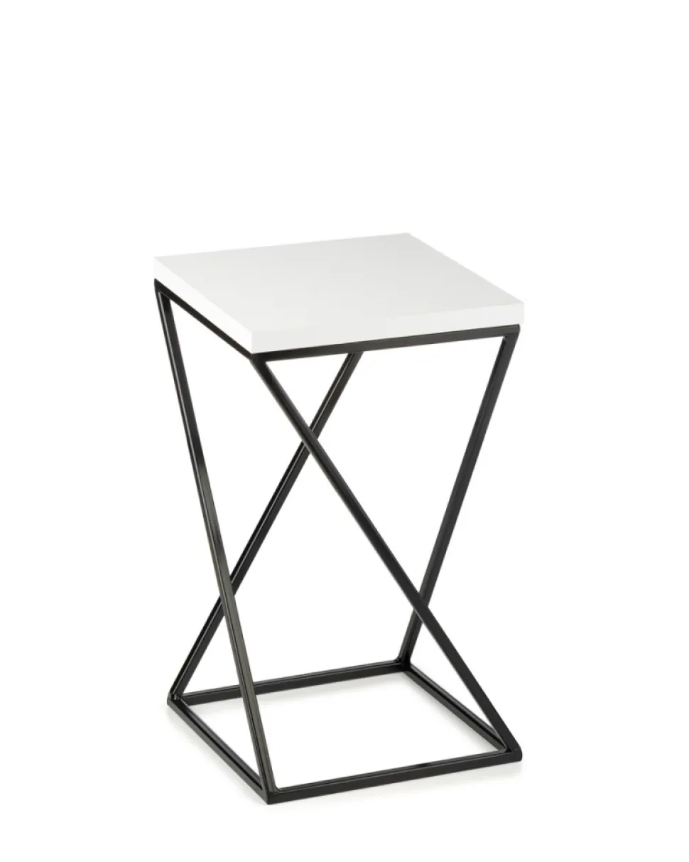 Kwietnik stojący LOFT 40 cm blat biały