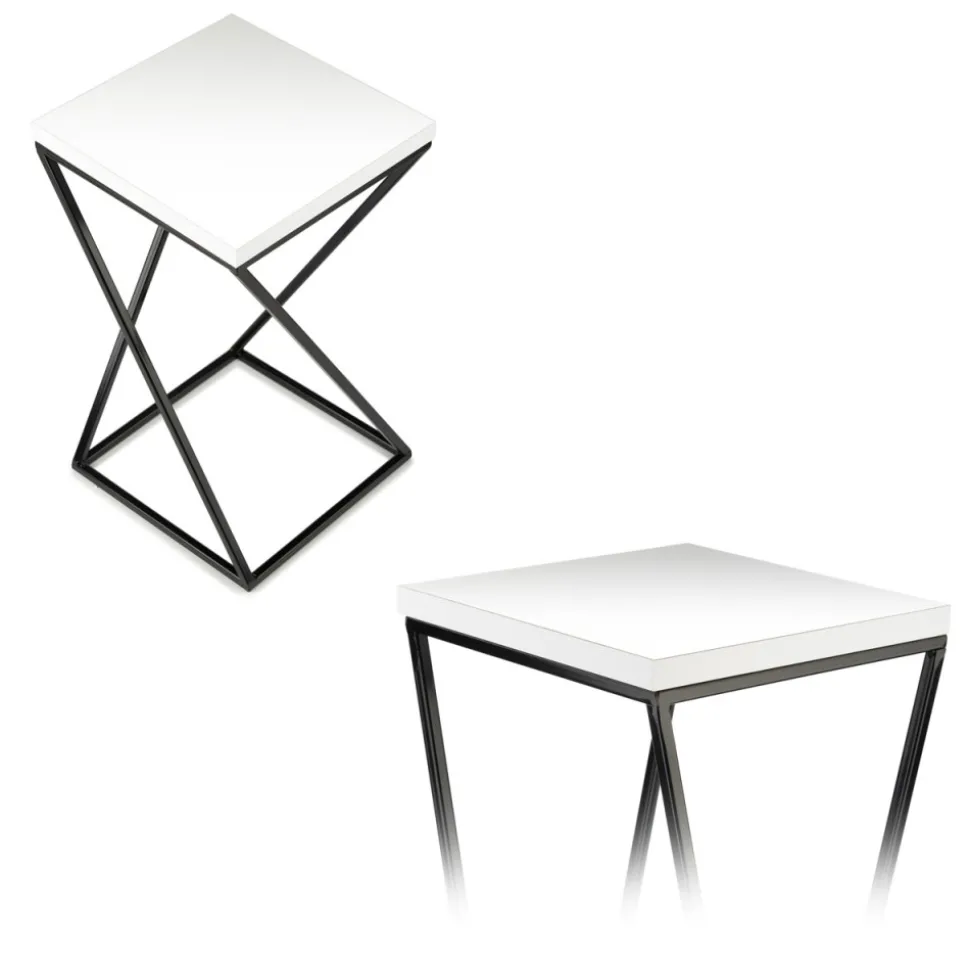 Kwietnik stojący LOFT 40 cm blat biały