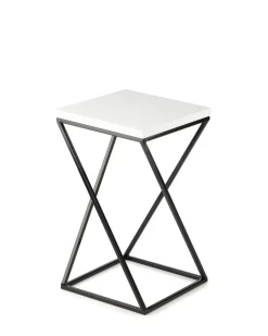 Kwietnik stojący LOFT 40 cm blat biały