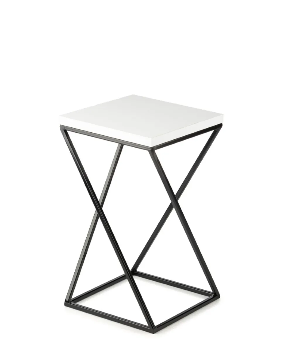 Kwietnik stojący LOFT 40 cm blat biały