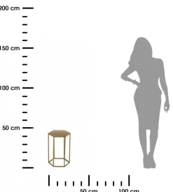 Kwietnik stojący na kwiaty złoty 40 cm GLAM