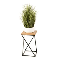 Kwietnik stojący na kwiaty 40 cm z blatem dąb LOFT
