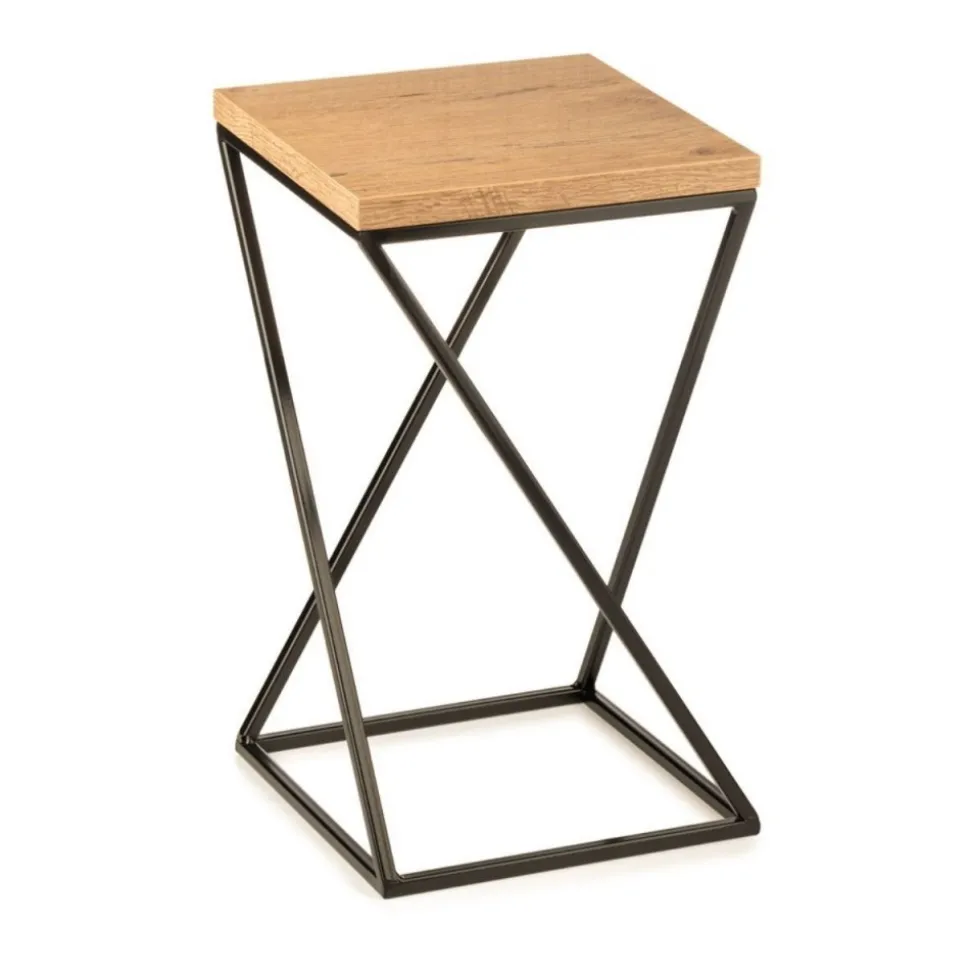 Kwietnik stojący na kwiaty 40 cm z blatem dąb LOFT