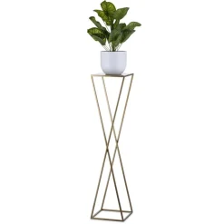 Kwietnik stojący stojak złoty LOFT 100 cm GLAM