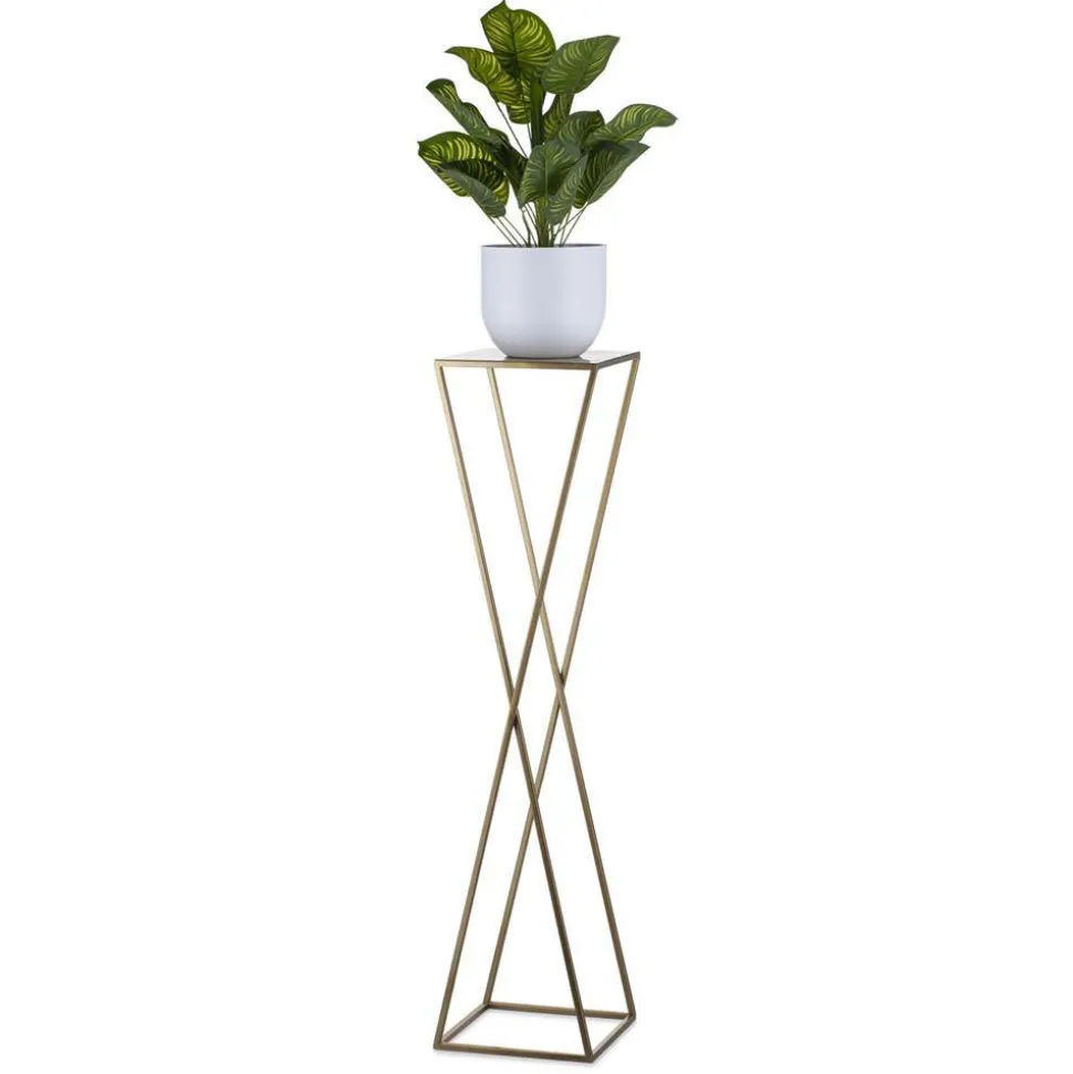 Kwietnik stojący stojak złoty LOFT 100 cm GLAM