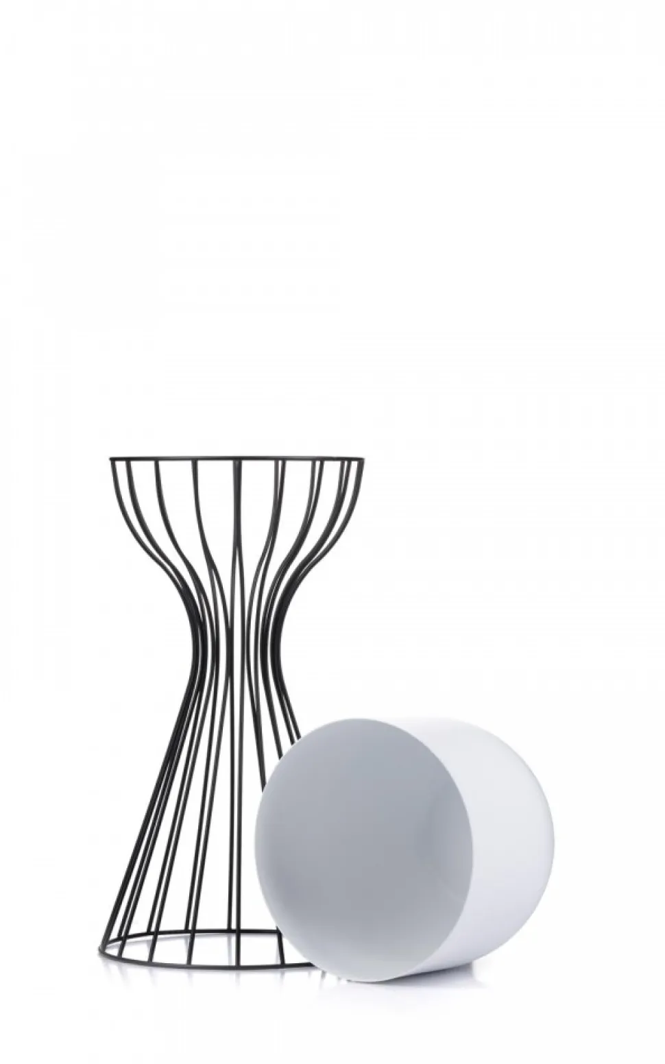 Kwietnik stojący z osłonką LOFT 46 cm metal