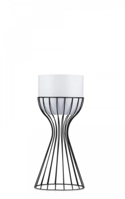 Kwietnik stojący z osłonką LOFT 46 cm metal