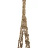 Kwietnik wiszący z białą doniczką 74 cm