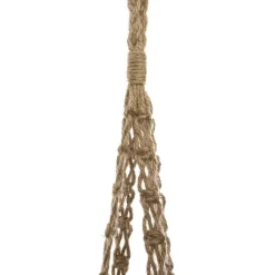 Kwietnik wiszący z białą doniczką 74 cm