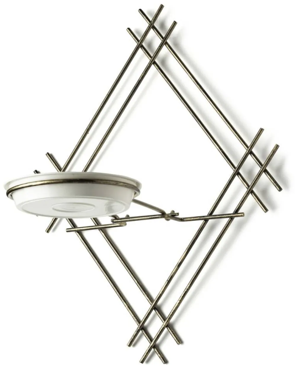 Kwietnik ścienny metalowy złoty LOFT 41 cm * Dąstal Clearance