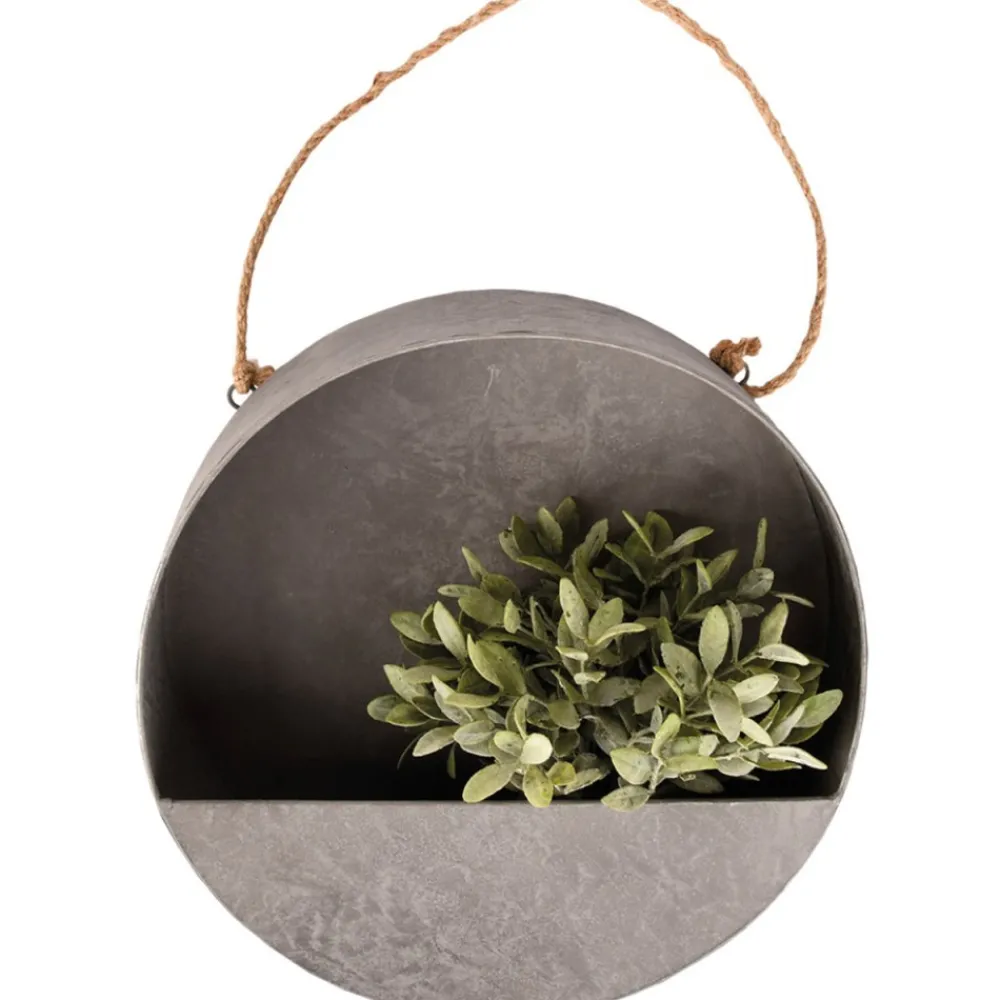 Kwietnik ścienny ze stali cynkowej 35 cm * Esschert Design Hot