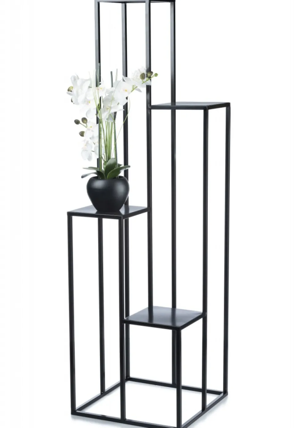 Kwietnik KASKADA stojak czarny 150 cm LOFT * HowHomely Outlet