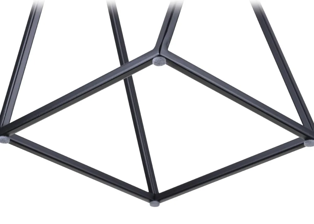 Kwietnik loftowy stojący czarny 70 cm metalowy * HowHomely