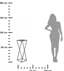Kwietnik loftowy stojący czarny 70 cm metalowy * HowHomely