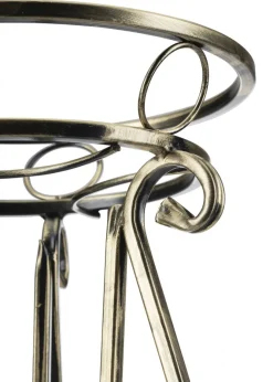 Kwietnik metalowy 37 cm ZŁOTY * Dąstal New