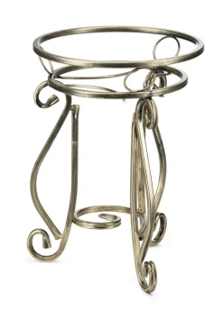 Kwietnik metalowy 37 cm ZŁOTY * Dąstal New