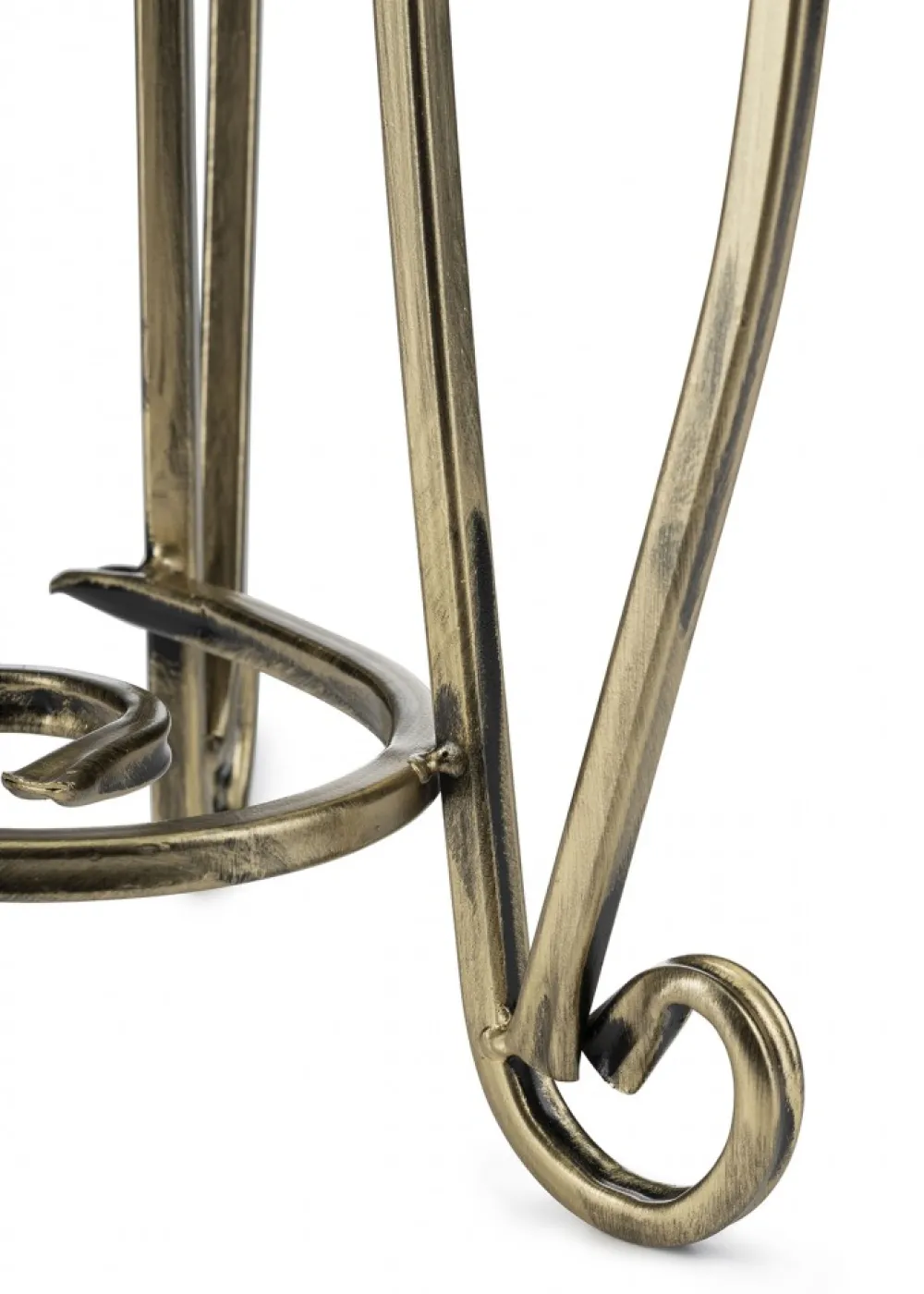 Kwietnik metalowy 37 cm ZŁOTY * Dąstal New