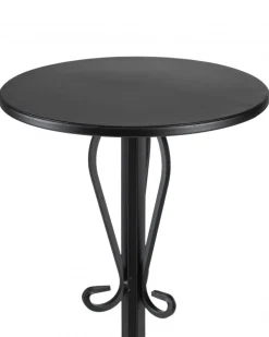 Kwietnik metalowy czarny z różą 55 cm * HowHomely Online