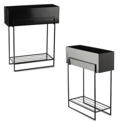 Kwietnik metalowy stojak na kwiaty 72 cm LOFT * HowHomely