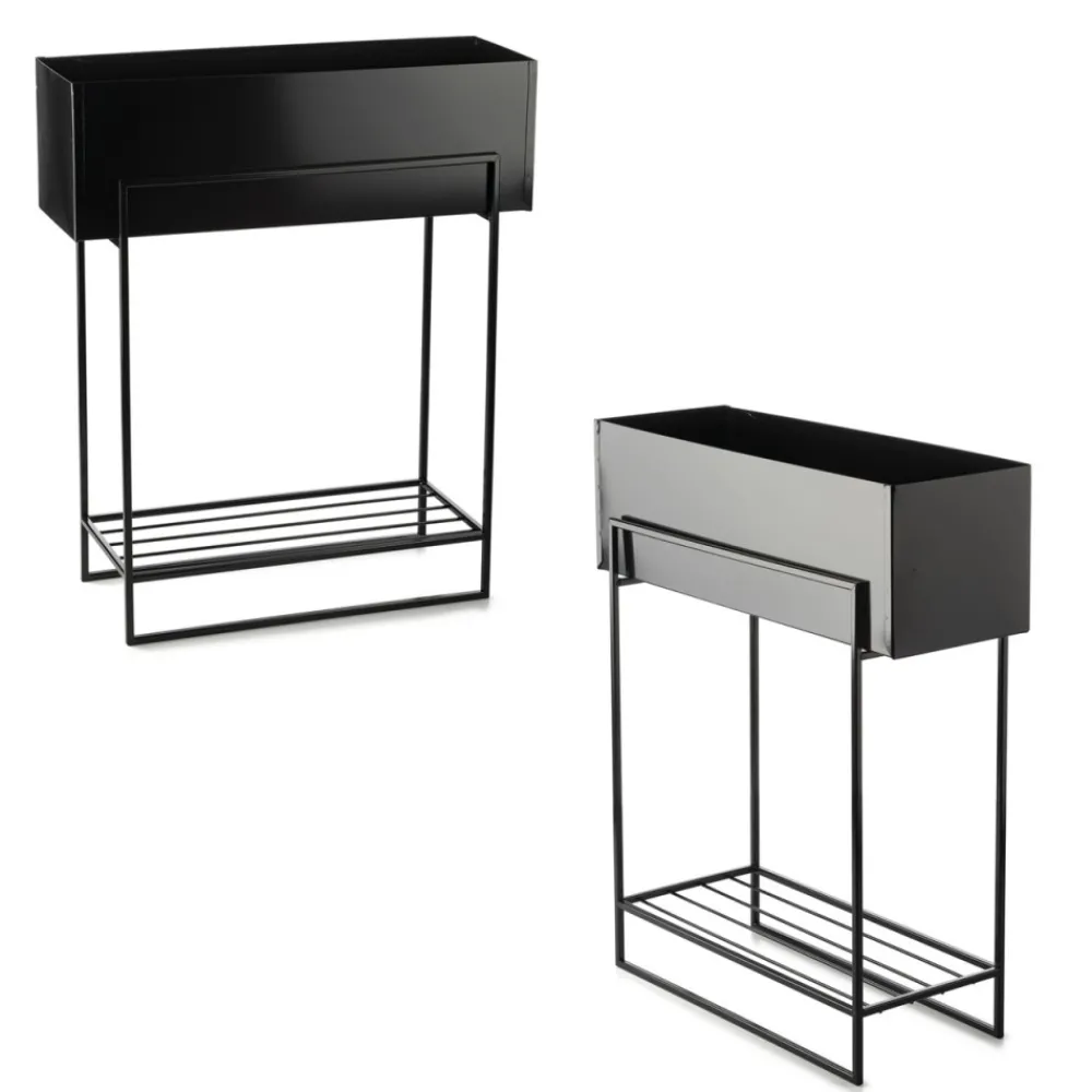 Kwietnik metalowy stojak na kwiaty 72 cm LOFT * HowHomely