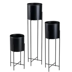 Kwietnik na kwiaty osłonka 95 cm czarny LOFT * HowHomely Online